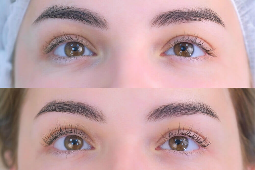 lash lift before and after results