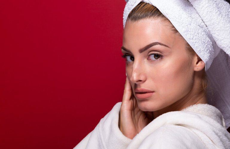 European facial before and after results showing brighter, smoother, and glowing skin