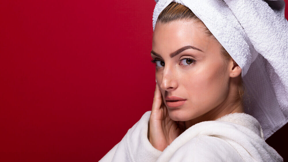 European facial before and after results showing brighter, smoother, and glowing skin