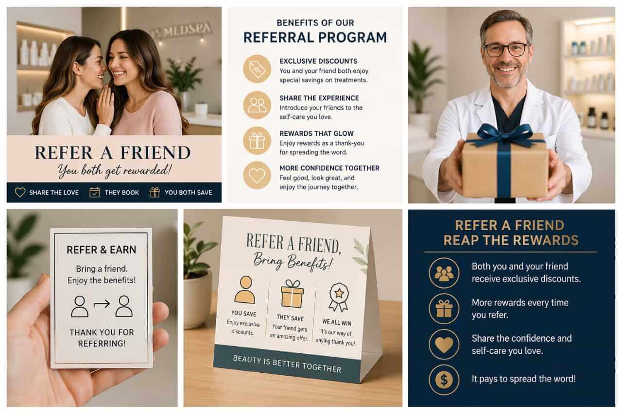 refer program infographics medspa financing