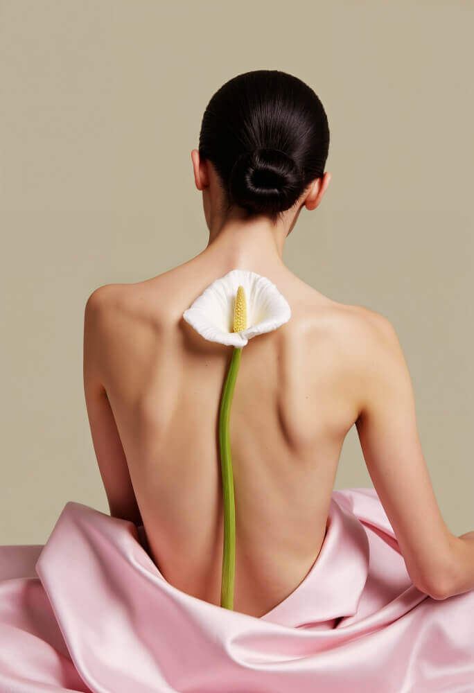 Close-up of back skin showing aps back facial results to treat clogged pores and uneven texture